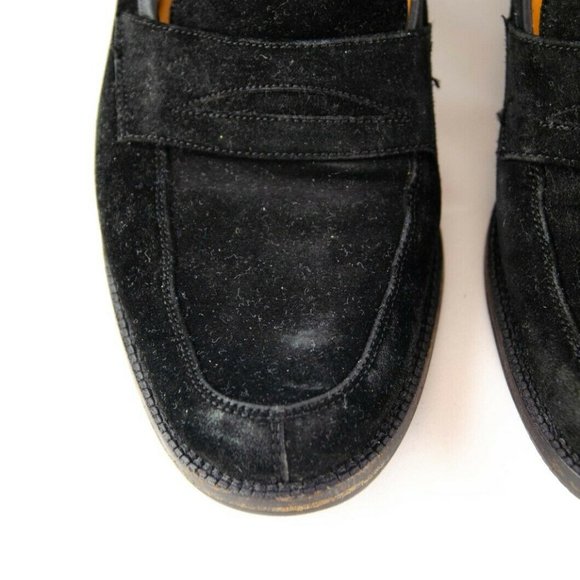 Salvatore Ferragamo Sport Suede Heeled Loafer 6 - Picture 11 of 11